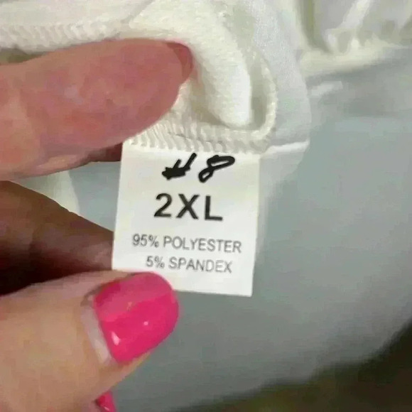 Need My Coffee Womens Sweatshirt White 2XL OS Colorful Block Print Pocket Fun - Picture 7 of 9